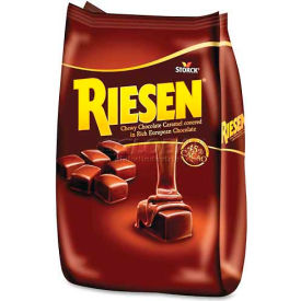 Marjack STK398052 Riesen Chewy Chocolate Caramels, Individually Wrapped, 1.87 Lb. Bag image.