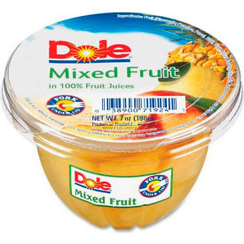 Marjack DFC71924 Dole® Fruit Cups, Mixed Fruit, 7 oz, 12/Carton image.