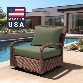 California Umbrella Deep Seat Cushion Rectangular Memory Foam Core Sunbrella Spa Fabric 