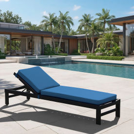 California Umbrella Chaise Lounge Cushion Foam Filled Olefin Capri Fabric 