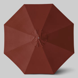 California Umbrella Newport 11 Patio Umbrella Teak Simulation Pole Sunbrella Henna 