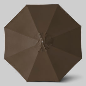 California Umbrella Newport 11 Patio Umbrella Teak Simulation Pole Sunbrella Cocoa 