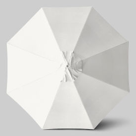 California Umbrella Newport 11 Patio Umbrella Black Pole Sunbrella Natural 