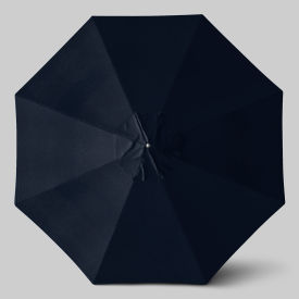 California Umbrella Newport 11 Patio Umbrella Black Pole Sunbrella Navy Blue 