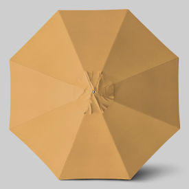 California Umbrella Newport 11 Patio Umbrella Ashwood Simulation Pole Sunbrella Wheat 