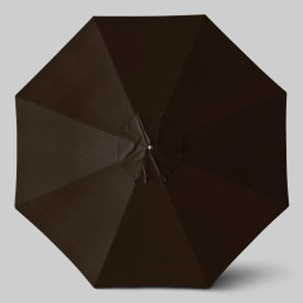 Newport 11' Patio Umbrella, Ashwood Simulation Pole, Sunbrella Bay Brown view 2