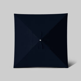 California Umbrella Newport 6 x 6 Patio Umbrella Silver Anodized Pole Sunbrella Navy Blue 