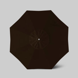 California Umbrella Newport 7.5 Patio Umbrella Matte White Pole Sunbrella Bay Brown 