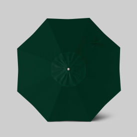 California Umbrella Newport 7.5 Patio Umbrella Matte White Pole Sunbrella Forest Green 