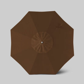 California Umbrella Newport 7.5 Patio Umbrella Matte White Pole Sunbrella Teak 
