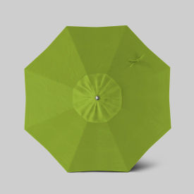 California Umbrella Newport 7.5 Patio Umbrella Ashwood Simulation Pole Sunbrella Macaw 