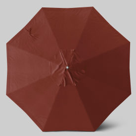 Newport 9' Patio Umbrella, Teak Simulation Pole, Sunbrella Henna view 2