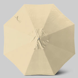 California Umbrella Newport 9 Patio Umbrella Matte White Pole Sunbrella Antique Beige 
