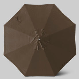 California Umbrella Newport 9 Patio Umbrella Matte White Pole Sunbrella Cocoa 
