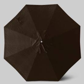 California Umbrella Newport 9 Patio Umbrella Matte White Pole Sunbrella Bay Brown 