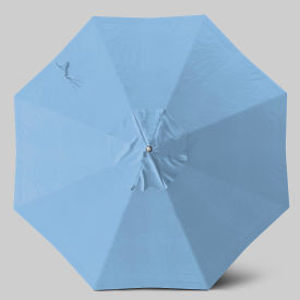 California Umbrella Newport 9 Patio Umbrella Black Pole Sunbrella Air Blue 