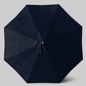 California Umbrella Newport 9 Patio Umbrella Black Pole Sunbrella Navy Blue 