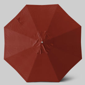 California Umbrella Newport 9 Patio Umbrella Black Pole Sunbrella Terracotta 