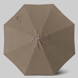 California Umbrella Newport 9 Patio Umbrella Black Pole Sunbrella Taupe 