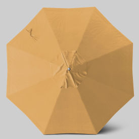 California Umbrella Newport 9 Patio Umbrella Ashwood Simulation Pole Sunbrella Wheat 