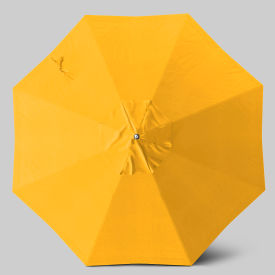 California Umbrella Newport 9 Patio Umbrella Ashwood Simulation Pole Sunbrella Sunflower Yellow 