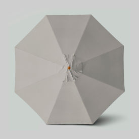 California Umbrella Venture 11 Patio Umbrella Teak Simulation Pole Sunbrella Granite 