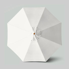 California Umbrella Venture 11 Patio Umbrella Teak Simulation Pole Sunbrella Natural 