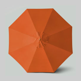 California Umbrella Venture 11 Patio Umbrella Teak Simulation Pole Sunbrella Tuscan 