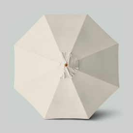 Venture 11' Patio Umbrella, Teak Simulation Pole, Sunbrella Canvas view 2