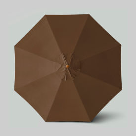 California Umbrella Venture 11 Patio Umbrella Teak Simulation Pole Sunbrella Teak 