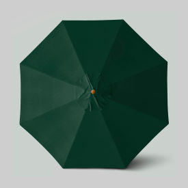California Umbrella Venture 11 Patio Umbrella Teak Simulation Pole Olefin Hunter Green 
