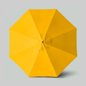 California Umbrella Venture 11 Patio Umbrella Teak Simulation Pole Olefin Lemon 