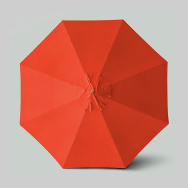 California Umbrella Venture 11 Patio Umbrella Teak Simulation Pole Olefin Sunset 