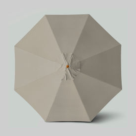 California Umbrella Venture 11 Patio Umbrella Teak Simulation Pole Olefin Woven Granite 