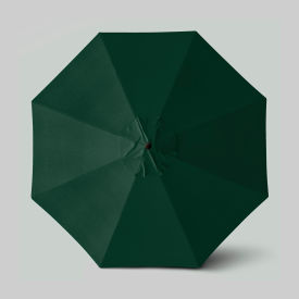 California Umbrella Venture 11 Patio Umbrella Bronze Pole Sunbrella Forest Green 