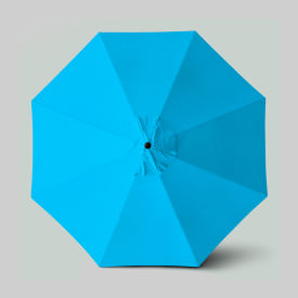 California Umbrella Venture 11 Patio Umbrella Bronze Pole Sunbrella Cyan 