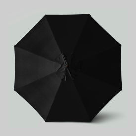 California Umbrella Venture 11 Patio Umbrella Bronze Pole Olefin Black 