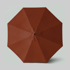 California Umbrella Venture 11 Patio Umbrella Bronze Pole Olefin Terracotta 