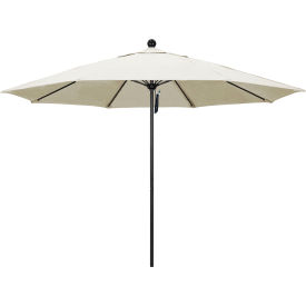Venture 11' Patio Umbrella, Black Pole, Sunbrella 1A Canvas Fabric view 2