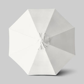 California Umbrella Venture 11 Patio Umbrella Ashwood Simulation Pole Sunbrella Natural 