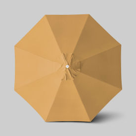 California Umbrella Venture 11 Patio Umbrella Ashwood Simulation Pole Sunbrella Wheat 