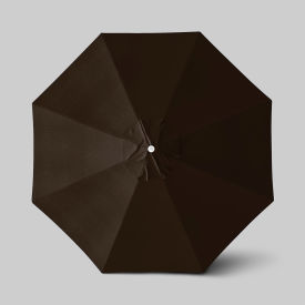California Umbrella Venture 11 Patio Umbrella Ashwood Simulation Pole Sunbrella Bay Brown 