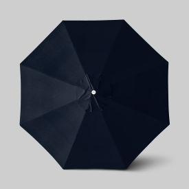 California Umbrella Venture 11 Patio Umbrella Ashwood Simulation Pole Sunbrella Navy 