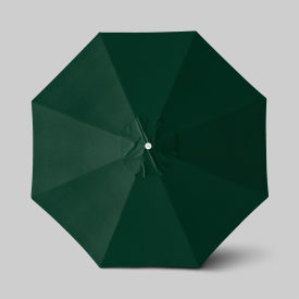 California Umbrella Venture 11 Patio Umbrella Ashwood Simulation Pole Sunbrella Forest Green 