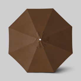 California Umbrella Venture 11 Patio Umbrella Ashwood Simulation Pole Sunbrella Teak 