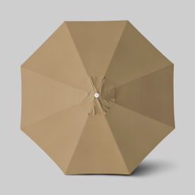 Venture 11' Patio Umbrella, Ashwood Simulation Pole, Sunbrella Linen Sesame view 2