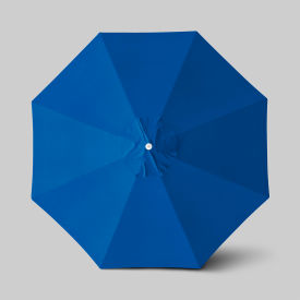 California Umbrella Venture 11 Patio Umbrella Ashwood Simulation Pole Olefin Royal Blue 