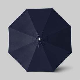 California Umbrella Venture 11 Patio Umbrella Ashwood Simulation Pole Olefin Navy Blue 