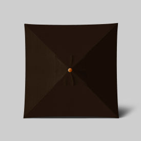 California Umbrella Venture 6 x 6 Patio Umbrella Teak Simulation Pole Sunbrella Bay Brown 