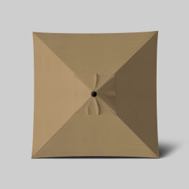 California Umbrella Venture 6 Patio Umbrella Bronze Pole Sunbrella Linen Sesame 